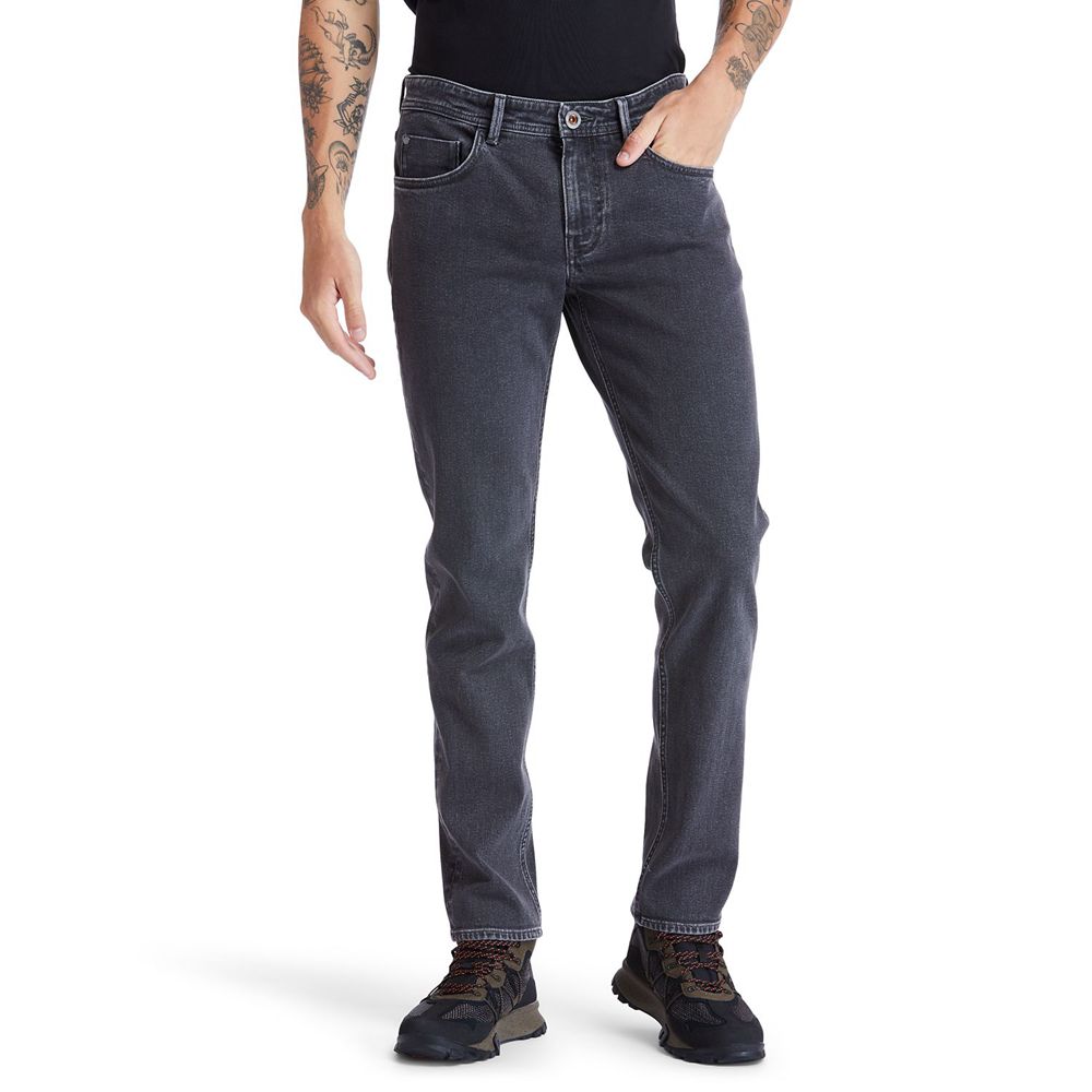 Timberland Παντελονια Ανδρικα Γκρι - Sargent Lake Stretch Denim Jeans - Greece 7125439-XM